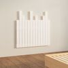 vidaXL T&ecirc;te de lit murale Blanc 82,5x3x80 cm Bois massif de pin