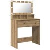 vidaXL Tables de maquillage pour chambre Ch&ecirc;ne artisanal