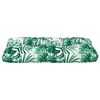 vidaXL Coussin de palette motif de feuilles 80x40x12 cm tissu
