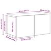 vidaXL Ensemble meuble TV 7 pcs Ch&ecirc;ne noir Bois d'ing&eacute;nierie
