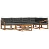 vidaXL Ensemble de canap&eacute;s d'ext&eacute;rieur 6 pc Naturel et Anthracite