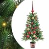 vidaXL Sapin de No&euml;l avec 150 LED avec support Vert 90 cm PE