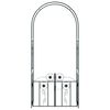 vidaXL Arche de jardin avec verrouillage Noir 102 x 50 x 218 cm