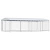 vidaXL Chenil ext&eacute;rieur avec toit pour chiens 7,6x3,8x2,3 m