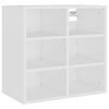 vidaXL Armoire &agrave; chaussures Blanc 52,5x30x50 cm