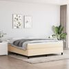 vidaXL Cadre de lit cr&egrave;me 180x200 cm tissu