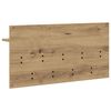 vidaXL Porte-manteau mural Ch&ecirc;ne artisanal 80 x 40 x 12 cm