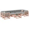 vidaXL Salon de jardin 8 pcs avec coussins sapin douglas solide