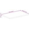 vidaXL Dessus de table 60x30x3,8 cm rectangulaire bois massif d'acacia