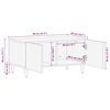 vidaXL Table basse Marron Clair 80 x 50 x 40 cm Bois d'acacia massif