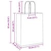 vidaXL Sacs en papier 50 pcs avec poign&eacute;es rose 18x8x22 cm