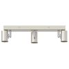 vidaXL Spot de plafond Nickel 38 x 6,5 x 11,5 cm M&eacute;tal
