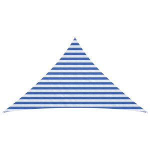 vidaXL Voile d'ombre Bleu et Blanc 2,5 x 2,5 x 3,5 m HDPE