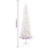 vidaXL Sapin de No&euml;l &eacute;troit Blanc 120 cm