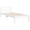 vidaXL Cadre de lit sans matelas blanc 100x200 cm bois massif