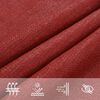 vidaXL Voile d'ombrage 160 g/m&sup2; Rouge 3x4,5 m PEHD