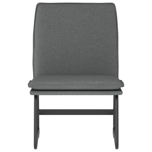vidaXL Chaise longue Gris fonc&eacute; 52x75x76 cm Tissu