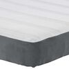 vidaXL Matelas de Lit avec matelas Gris 140 x 190 cm tissu