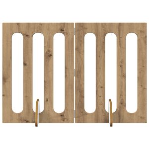 vidaXL Cl&ocirc;ture pliable pour animaux 2 pcs Ch&ecirc;ne Artisanal