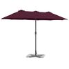 vidaXL Parasol de jardin Bordeaux 370 x 197 x 239 cm