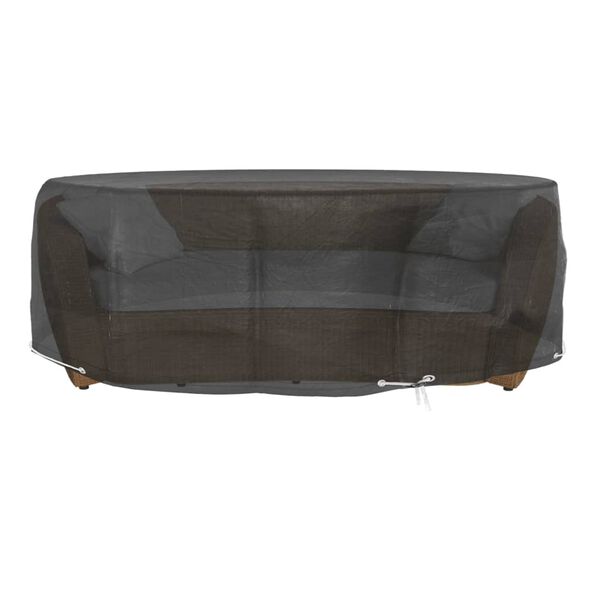 vidaXL Housses pour salon &icirc;lot 2 pcs 8 &oelig;illets &Oslash;188x50 cm rond