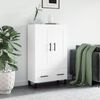 vidaXL Buffet haut blanc 69,5x31x115 cm bois d'ing&eacute;nierie