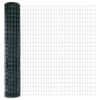 vidaXL Cl&ocirc;ture Euro avec poteau 10 x 1,5 m Acier recouvert de PVC Vert