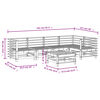 vidaXL Salon de jardin 6 pcs bois de pin impr&eacute;gn&eacute;