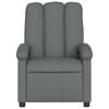 vidaXL Fauteuil inclinable de massage gris fonc&eacute; tissu