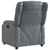 vidaXL Fauteuil de massage inclinable &eacute;lectrique gris similicuir