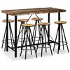 vidaXL Ensemble de bar 7 pcs Bois massif recycl&eacute;