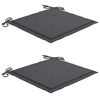 vidaXL Chaises pliables de jardin lot de 2 avec coussins Bambou