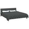 vidaXL Duvet d'hiver Noir et anthracite 220 x 240 cm Microfibre