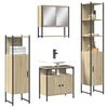 vidaXL Ensemble de meubles de salle de bain 4 pcs ch&ecirc;ne sonoma