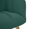 vidaXL Chaise de relaxation avec repose-pied Vert foncé Tissu