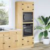vidaXL Armoire avec &eacute;tag&egrave;re Miel 66 x 58 x 207 cm Pin massif