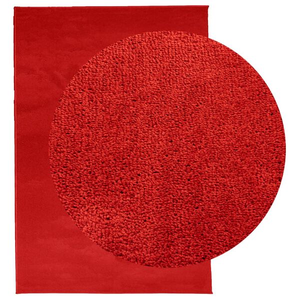 vidaXL Tapis OVIEDO &agrave; poils courts rouge 200x280 cm