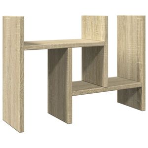vidaXL Organiseur de bureau Ch&ecirc;ne Sonoma 34,5 x 15,5 x 35,5 cm