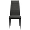 vidaXL Chaises à manger lot de 4 gris foncé tissu