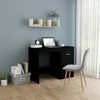 vidaXL Bureau Noir 100x50x76 cm Bois d&rsquo;ing&eacute;nierie