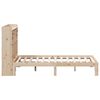 vidaXL Lit biblioth&egrave;que sans matelas 140x190 cm bois de pin massif