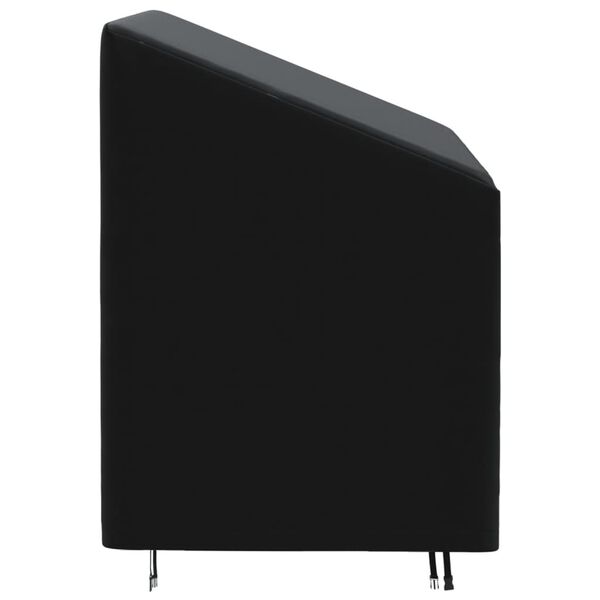vidaXL Housse de banc 2 places noir 134x70x65/94 cm oxford 420D