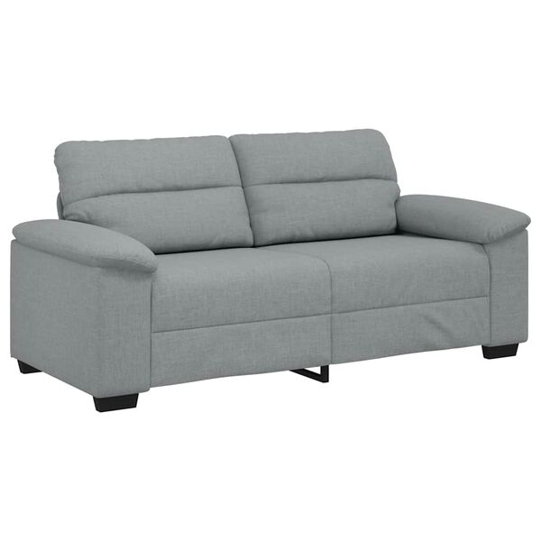 vidaXL Canap&eacute; &agrave; 2 places gris clair 180x81x84 cm tissu