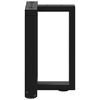 vidaXL Pieds de table basse en T, 2 pi&egrave;ces, noir, 38 x 25 x (42-43) cm, acier