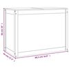 vidaXL Bo&icirc;te &agrave; linge Blanc 88,5x44x66 cm Bois massif de pin