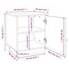 vidaXL Tables de chevet 2 pcs 40x34x45 cm Bois de pin massif