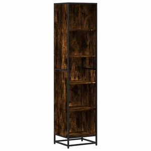 vidaXL Biblioth&egrave;que ch&ecirc;ne fum&eacute; 40x35x170,5 cm bois d'ing&eacute;nierie