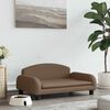 vidaXL Lit pour chien marron 70x45x30 cm tissu