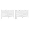 vidaXL Cache-radiateurs 2 pcs Blanc 152x19x81,5 cm MDF