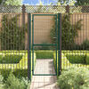vidaXL Portail de cl&ocirc;ture en acier 100x200 cm vert